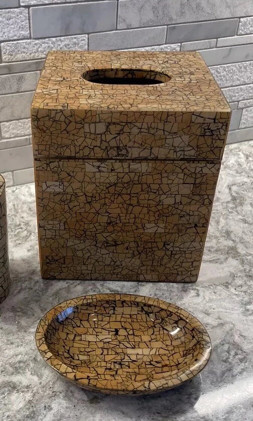LABRAZEL *RARE & DISCONTINUED* Coconut Shell Luxury Tissue Box Cover & Soap Dish | eBay