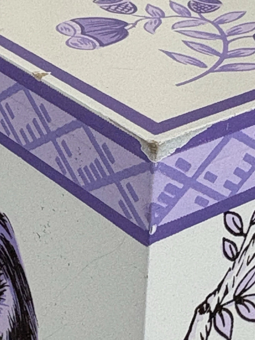 Wooden Tissue Box Cover Asian Inspired Floral Acrobat Men Monkey Lilac Purple | eBay