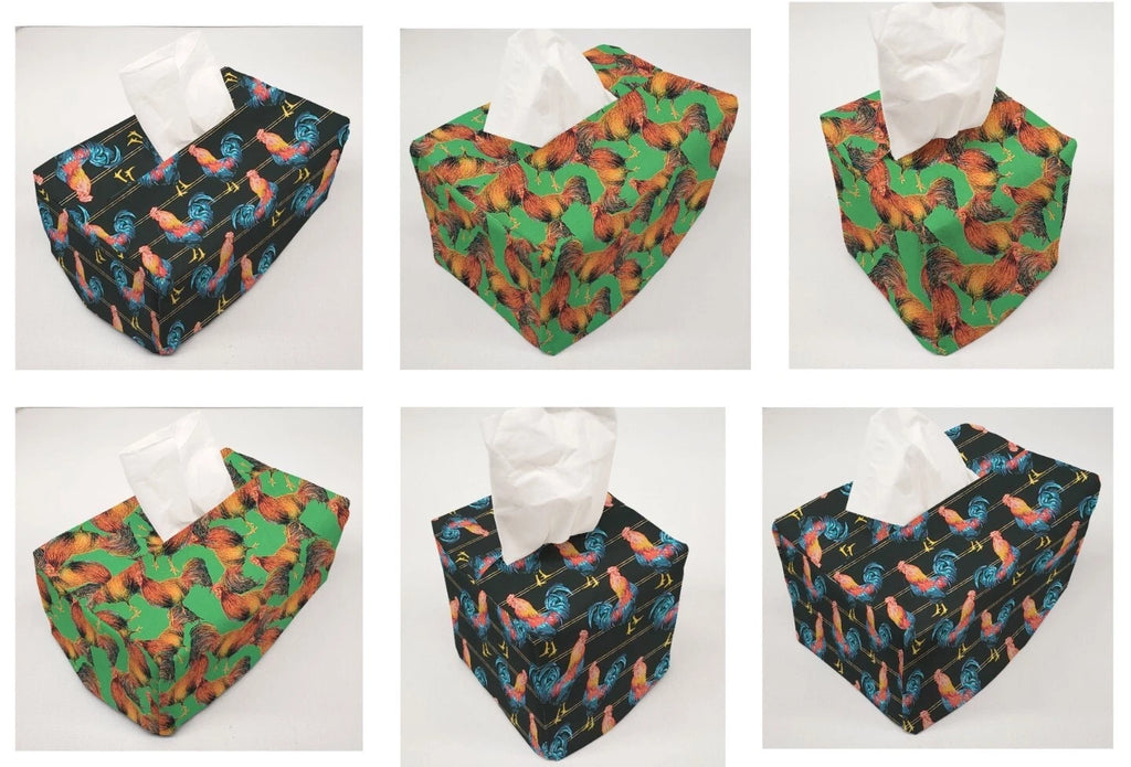 Roosters Tissue Box Cover (2 Colors Available) | eBay