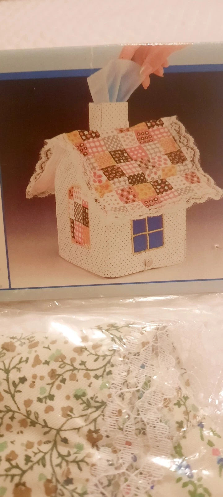 Vintage Cloth Tissue Box Cover/caddy | eBay