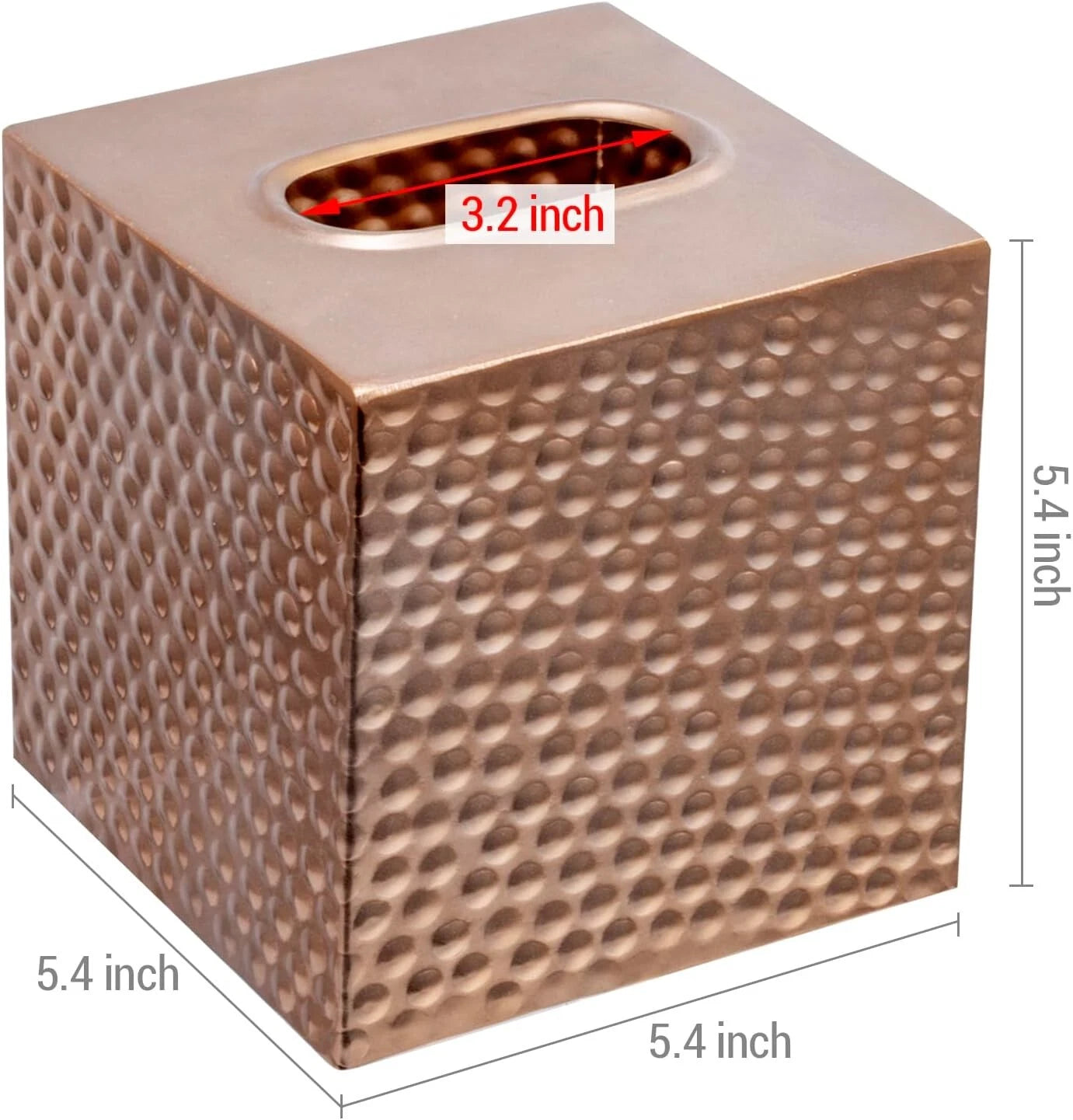 Bathroom Decorative Copper Metal Tissue Box, Tissue Holder with Open Bottom | eBay